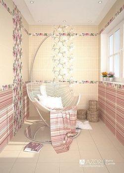 Бохо Кармин (Boho Carmin) - коллекционная керамическая плитка Азори (Azori)