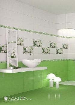 Элара Верде (Elara Verde) - коллекционная керамическая плитка Азори (Azori)