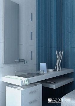 Камлот Индиго (Kamlot Indigo) - коллекционная керамическая плитка Азори (Azori)