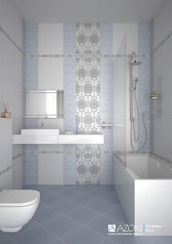 Шато Блю (Chateau Blue) - коллекционная керамическая плитка Азори (Azori)