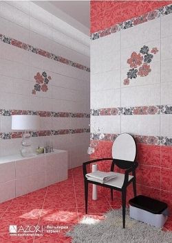 Валькирия Кармин (Valkyrie Carmine) - коллекционная керамическая плитка Азори (Azori)