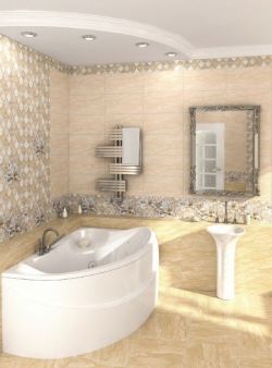 Дубай (Dubai) Цветы - коллекционная керамическая плитка Белани (Belani)