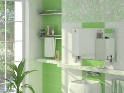 Фрезия (Fresia) Зеленый - коллекционная керамическая плитка Белани (Belani)