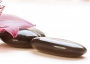 Настенное декоративное панно (4) Рондо Камешки черный 350x250мм