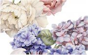 Настенное декоративное панно (4) Гортензия Цветы 400x250мм 