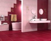 Шелк красный (silk) одуванчики 