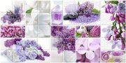 Настенная плитка Арома Сирень 3 лиловый 250x500мм (Арт.10-04-51-693-3)