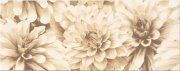 Настенная декоративная плитка Буги Цветы кремовый 200x500мм
