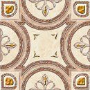 Напольная декоративная вставка Каррара Медальон 107x107мм