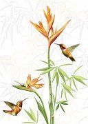 Настенная декоративная плитка (1) Джангл 250x350мм