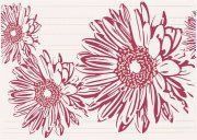 Настенная декоративная плитка Тулуза Цветы 250x350мм