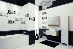 Вэйв Блэк Флауэрс (Wave Black Flowers) - коллекционная керамическая плитка Церсанит (Сersanit) images/phocagallery/keramicheskaya_plitka/cersanit/wave/black/int/wave_black_fl.int.jpg