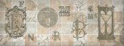 Настенная декоративная плитка (4) Антика Antica серая 150x400мм