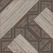 Напольная плитка Интарсия 1Д серый 400x400мм