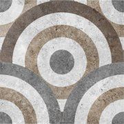 Напольная декоративная плитка Калейдоскоп 3Д 400x400мм