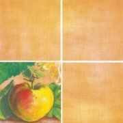 Настенная декоративная плитка (2) Акварель Подсолнух 200x200мм