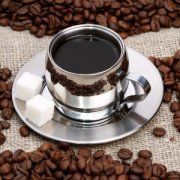 Настенная декоративная плитка (2) Акварель Кофе 200x200мм