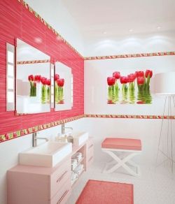 Фреш Тюльпаны (Fresh) - коллекционная керамическая плитка Нефрит-Керамика (Nefrit-Ceramica)