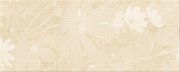 Настенная декоративная плитка Софт Орнамент Цветы бежевый 200x500мм