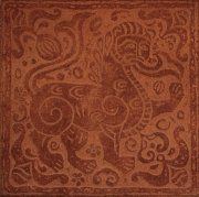 Напольная плитка Родос RDS611-4 коричневый 330x330мм