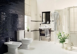 Абиссо Черный (Abisso Black) - коллекционная керамическая плитка Тубадзин (Tubadzin)