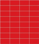 Настенная плитка Colour Red красный Мозаика 295x327мм